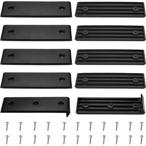 Boat Trailer Bunk Slides Pads Bunk Enders, 8 PCS E-Z Slide Trailer Pads and 2 PCS Trailer Bunk Enders for Boat Trailer Loadings and Launches Boat Trailer Parts, 3" W x 10" L
