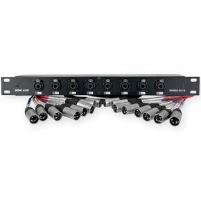 Seismic Audio SARMSS-8x310-8 Channel XLR TRS Combo Splitter Snake Cable - 3' and 10' XLR Trunks