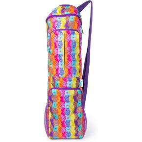 Yoga Mat Bag | Yoga Bag for Mat | Large Pockets | Water Bottle Holder | Yoga Mat Holder | Yoga Strap for Stretching | Gym Bag Women | Yoga Bag