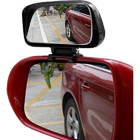 Blind Spot Mirror - 1 Pack Adjustable 360 Degree Rotation Car Auxiliary Convex Wide Angle Mirror Snap Way Clip On Side Rearview Mirror Universal for Cars Truck SUVs