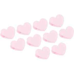 PATIKIL Paper and Bag Clips,20Pcs Heart Shape Bag Sealers Clamps Snacks Bag Clips for Coffee Office Photo Picture Pages Holder,Pink