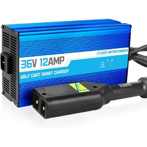 36 Volt Golf Cart Battery Charger for ezgo,12Amp with Trickle Charge,6-10Hour Full Charge,Smart 36 Volt Battery Charger for ez go Golf Cart,D Plug 36V Golf Cart Charger,36 Volt Golf Cart Charger