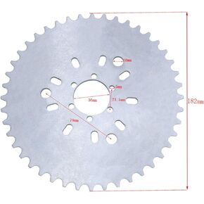 Sthus 44T Wheel Sprocket Fit 415 Chain 49cc 50cc 60cc 66cc 80cc 2 Stroke Engine Motorized Bike