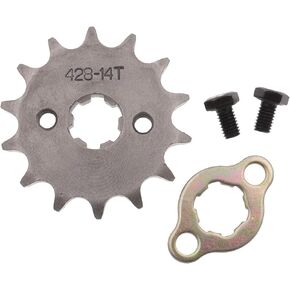 428 Front Enigine Sprocket with Circlip for Motorcycle Dirt Bike (428-17mm, 10T)