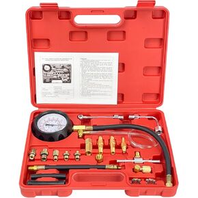 Sutekus Fuel Injection Pump Pressure Test Gauge 0-140PSI Automotive Fuel Oil Injector Tester Tool Kit Car Tools