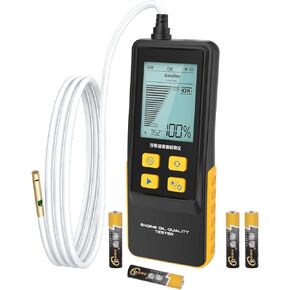 Engine Oil Quality Tester Oil Transmittance Tester Gasoline Diesel Engine Oil Quality Test Kit Automobile Lubricating Oil Detector Digital Oil Temperature Gauge Tester Auto Oil Temp Sensor Testing Kit