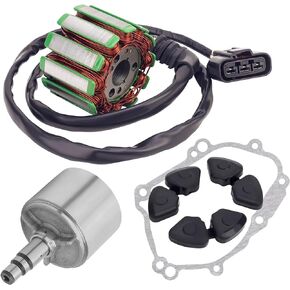 AHL Flywheel rotor Stator Flywheel Stator Coil Cylinder head gasket Compatible Yamaha FZ1 2006-2010 / YZF-R1 2004-2008