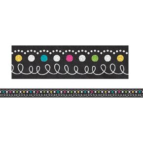 Teacher Created Resources Chalkboard Brights Magnetic Strips (TCR77222)
