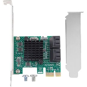 Sata Card Pcie Sata Expansion Card Sata 3.0 Expansion Card 4 Port Pcie to Sata 3.0 Expansion Controller Card Adapter 6G