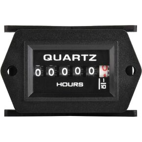 Runleader Mechanical Hour Meter for Maintenance, AC/DC 8V to 80V for Golf Cart Boat Forklift Motorhome Sawmill etc.
