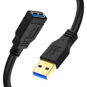 USB Extension Cable 12 ft, USB 3.0 Extension Cable USB Extension Cable for Playstation, Xbox, Oculus VR, USB Flash Drive, Card Reader, Hard Drive, Keyboard, Printer, Camera