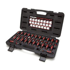 Steelman 23-Piece Universal Terminal Tool Kit for Auto Technicians, Safely Remove Wires from Terminal Block Without Damage, Variety of Blade Styles