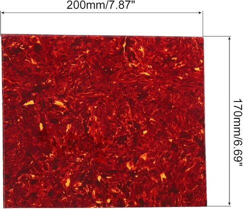PATIKIL جيتار فارغ مادة بيك جارد لوحة خدش مقاس 7.87 × 6.7 بوصة ذاتية اللصق أجزاء جيتار كهربائي صوتي بني in Kuwait