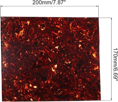 PATIKIL جيتار فارغ مادة بيك جارد لوحة خدش مقاس 7.87 × 6.7 بوصة ذاتية اللصق أجزاء جيتار كهربائي صوتي بني in Kuwait