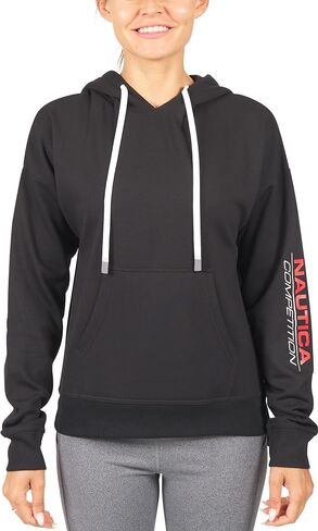 Nautica Competition Women's Athletic Active Basic Essential Pullover Sweatshirt Hoodie Ultra Soft Fleece With Pockets in Saudi Arabia