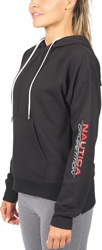 Nautica Competition Women's Athletic Active Basic Essential Pullover Sweatshirt Hoodie Ultra Soft Fleece With Pockets in Saudi Arabia