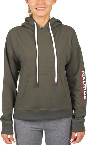Nautica Competition Women's Athletic Active Basic Essential Pullover Sweatshirt Hoodie Ultra Soft Fleece With Pockets in Saudi Arabia