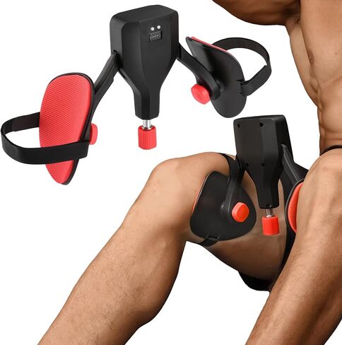 Max Drag 75Lb Thigh Master Black Exercise Equipment Pelvic Floor Muscle Strengthening Trainer Fitness Workout Machine Inner Thigh Exerciser for Pelvic,Glute,Leg,Back Gift for Men Women in Saudi Arabia