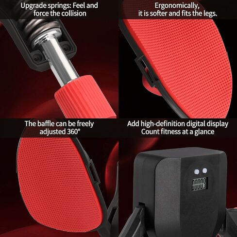 Max Drag 75Lb Thigh Master Black Exercise Equipment Pelvic Floor Muscle Strengthening Trainer Fitness Workout Machine Inner Thigh Exerciser for Pelvic,Glute,Leg,Back Gift for Men Women in Saudi Arabia