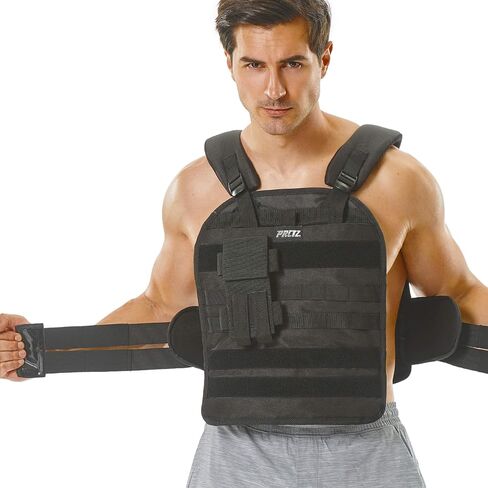 PRCTZ 25lbs & 50lbs Adjustable Weighted Vest, Training Vest for Women and Men, One Size Fits Most in Kuwait