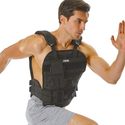 PRCTZ 25lbs & 50lbs Adjustable Weighted Vest, Training Vest for Women and Men, One Size Fits Most in Kuwait