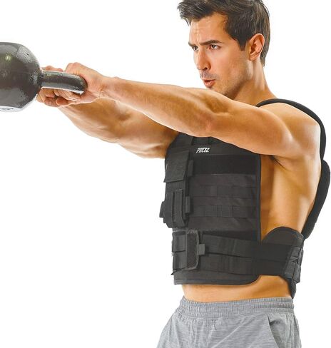 PRCTZ 25lbs & 50lbs Adjustable Weighted Vest, Training Vest for Women and Men, One Size Fits Most in Kuwait