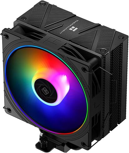 مبرد وحدة المعالجة المركزية من Thermalright Assassin Spirit 120 EVO Black، مبرد هواء وحدة المعالجة المركزية بمروحة ARGB هادئ 120 مم PWM، تقنية AGHP الرابعة، يدعم Intel lga1700/1150/1151/1200، AMD AM4 AM5، مبرد الكمبيوتر (AS120 EVO) in Saudi Arabia