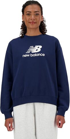 New Balance Women's Sport Essentials French Terry Logo Crew in Kuwait