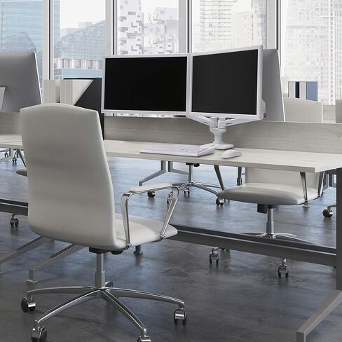 Ergotron – LX Dual Monitor Arm, VESA Desk Mount – for 2 Monitors Up to 27 Inches, 7 to 20 lbs Each – Matte Black in Kuwait