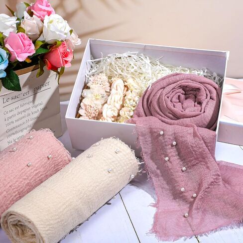 4 Sets Baby Photoshoot Props Wrap Kit Including 4 Pcs 35.5 x 67 in Newborn Photography Wraps 6 Pcs Flower Nylon Headband Pearl Newborn Girl Photoshoot Outfits Baby Floral Headband for Boy Girl in Saudi Arabia