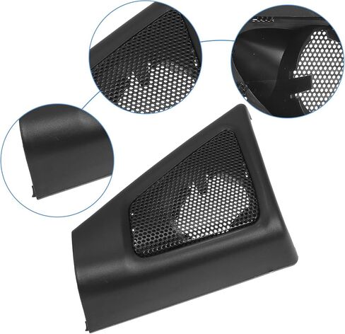 ACROPIX Car Door Tweeter Speaker Panel Cover Trim Fit for BMW F10 F11 5 Series - Pack of 2 Black in Saudi Arabia