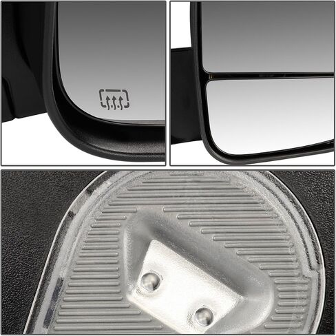 DNA Motoring TWM-013-T888-BK-SM-L Powered Tow Mirror+Heat+LED Smoked Left/Driver [For 09-16 Dodge RAM] in Kuwait