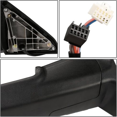 DNA Motoring TWM-013-T888-BK-SM-L Powered Tow Mirror+Heat+LED Smoked Left/Driver [For 09-16 Dodge RAM] in Kuwait