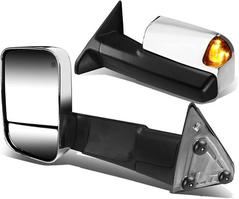DNA Motoring TWM-013-T888-BK-SM-L Powered Tow Mirror+Heat+LED Smoked Left/Driver [For 09-16 Dodge RAM] in Kuwait