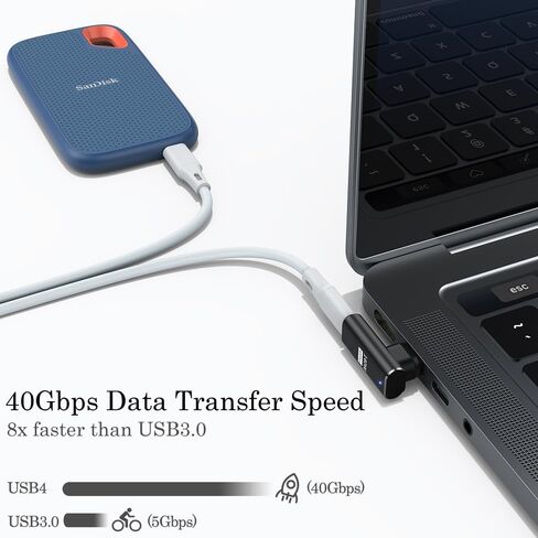 محول USB C بزاوية يمين 90 درجة مغناطيسي 140 وات من AuviPal مع 3 رؤوس موصلات لهواتف iPhone 15 وMacBook وiPad وSwitch والأجهزة اللوحية والهواتف والمزيد من الأجهزة من النوع C in Kuwait