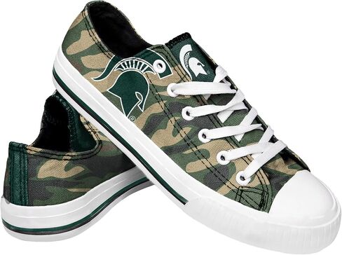 FOCO Michigan State Spartans NCAA Womens Camo Low Top Canvas Shoes - 9 in Saudi Arabia
