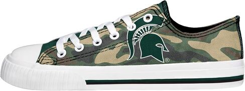 FOCO Michigan State Spartans NCAA Womens Camo Low Top Canvas Shoes - 9 in Saudi Arabia