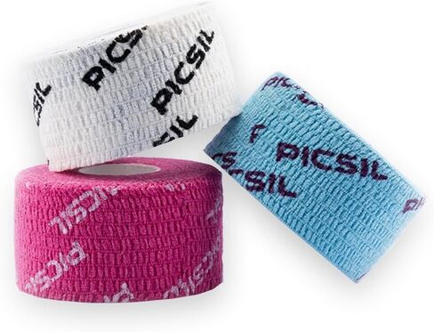 PiICSIL Tape, Elastic Sports Tape, Bandage to Protect Fingers, Bandage for Crosstraining, Gym, Weightlifting, Calisthenics, Sweat and Water, Pack of 3 in Kuwait