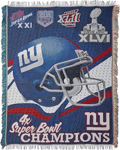 The Northwest Company NFL Unisex-Adult Vintage Woven Tapestry Throw Blanket, 48" x 60" in Saudi Arabia