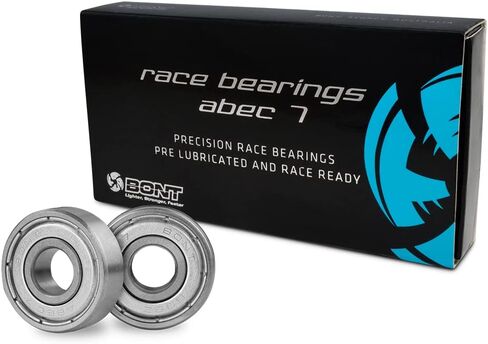 Bont Skates - محامل تزلج دقيقة ABEC 7 - سكوتر تزلج ديربي ذو سرعة مضمنة مشحمة مسبقًا - حزمة من 16 قطعة in Saudi Arabia