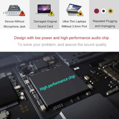 محول صوت ستيريو خارجي من USB إلى الصوت مع مقبس سماعة رأس وميكروفون مقاس 3.5 ملم (عبوتان) لجهاز صوت USB، ويندوز، ماك، لينكس، الكمبيوتر الشخصي، أجهزة الكمبيوتر المحمولة، أجهزة الكمبيوتر المكتبية، PS4. (سبج وميثريل) in Saudi Arabia