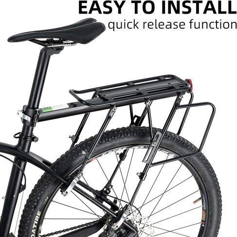 ROCKBROS Rear Bike Rack - 55 LBS Load Full Quick Release Aluminum Alloy Bike Cargo Racks with Instructions & Tools for MTB, Ebikes, Road Bike in Saudi Arabia