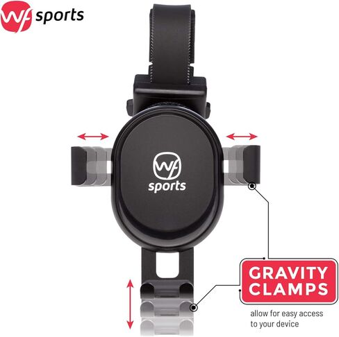 حامل هاتف متوافق مع Peloton - تخزين حامل الهاتف المحمول على مقود الدراجة قابل للتعديل - مشبك حامل الهاتف الذكي للدراجات الداخلية والثابتة - ملحقات اللياقة البدنية وركوب الدراجات - الجاذبية in Kuwait