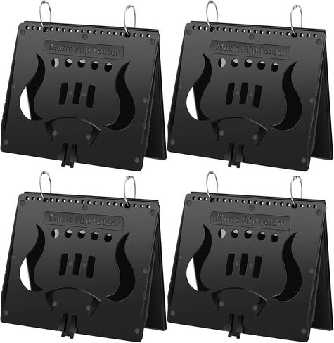Amylove 4 Pack Music Flip Folder Marching Band Plastic Flip Folder Each with 10 Windows in Saudi Arabia
