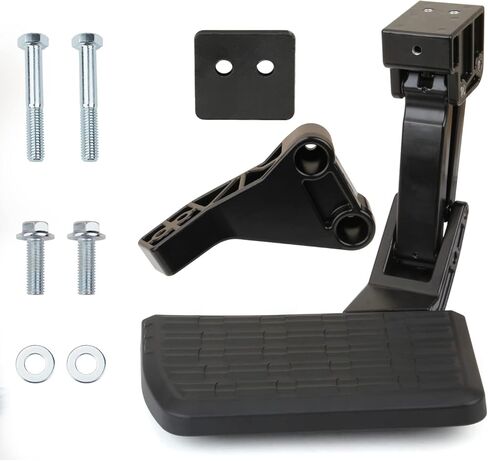 MITZONE Bed Step متوافق مع RAM 1500 2009-2018 RAM 1500 Classic 2019-2022 RAM 2500 3500 2010-2018 باستثناء نماذج العادم المزدوج والديزل البيئي، خطوة الشاحنة القابلة للطي وخطوة الباب الخلفي المصد القابل للسحب in Saudi Arabia