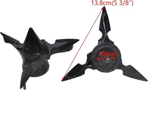 YHMTIVTU Spun Blade Spinning Front Axle Cap Nut Cover Plastic Fit for Harley Dyna XL XG All Black in Saudi Arabia