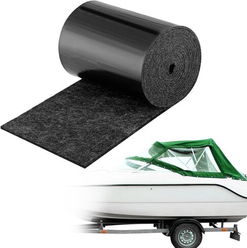Boat Trailer Bunk Carpet - 13ft x 8inch 6mm Thick Marine Carpeting Covers with PVC for 2x4 Boat Lift Bunks, Bunk Board Runners Padding Mats Parts Accessories for Jet Ski in Kuwait