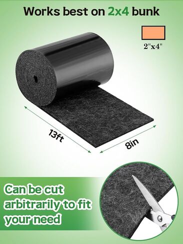 Boat Trailer Bunk Carpet - 13ft x 8inch 6mm Thick Marine Carpeting Covers with PVC for 2x4 Boat Lift Bunks, Bunk Board Runners Padding Mats Parts Accessories for Jet Ski in Kuwait