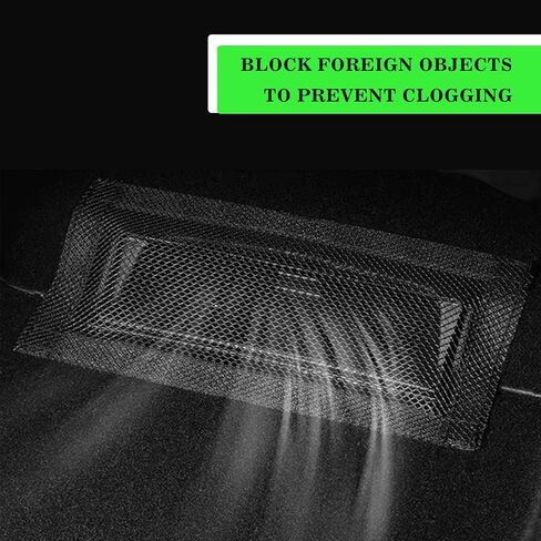 غطاء حماية شبكة فتحة تهوية المقعد الخلفي، أغطية حماية شبكة فتحة تهوية المقعد الخلفي، منفذ تكييف الهواء، متوافقة مع طراز تيسلا 3 موديل Y (6 عبوات) in Kuwait