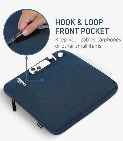 MoKo 6-7 inch Kindle Tablet Sleeve Compatible with 6.8" Kindle Paperwhite 2021, 6" Kindle (11th Generation) 2022, Fire 7 2022, Protective Carring Case Cover with Dual Pockets and Pen Holder, Black in Saudi Arabia